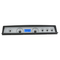1971-76 Chevy Caprice/Impala MHX Instruments (Metric) Silver Alloy Face, Blue Display