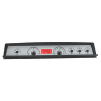 1971-76 Chevy Caprice/Impala MHX Instruments (Metric) Silver Alloy Face, Red Display