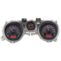 1971 - 1973 Ford Mustang VHX Instruments - Carbon Background, Red Lighting, MPH