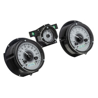 1971 - 1973 Ford Mustang VHX Instruments - Silver Background, White Lighting, MPH