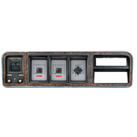 1973-79 Ford Pickup, 78-79 Bronco MHX Instruments (Metric) Silver Alloy Face, Red Display