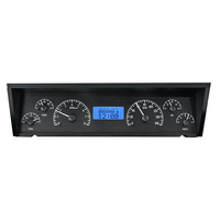 1977-90 Chevy Impala/Caprice/1984-86 Pontiac Parisienne MHX Instruments (Metric) - Black Alloy Face, Blue Display