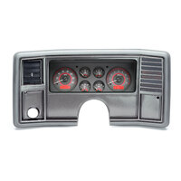 1978-88 Chevy Monte Carlo/1978-87 Chevy El Camino/Malibu/Caballero MHX Instrument System - Carbon Fibre Face, Red Display