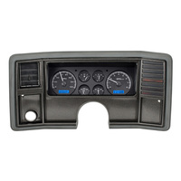 1978-88 Chevy Monte Carlo/1978-87 Chevy El Camino/Malibu/Caballero MHX Instrument System - Black Alloy Face, Blue Display