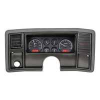 1978-88 Chevy Monte Carlo/1978-87 Chevy El Camino/Malibu/Caballero MHX Instrument System - Black Alloy Face, Red Display