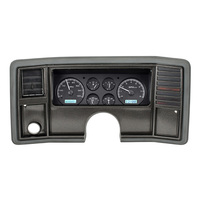 1978-88 Chevy Monte Carlo/1978-87 Chevy El Camino/Malibu/Caballero MHX Instrument System - Black Alloy Face, White Display