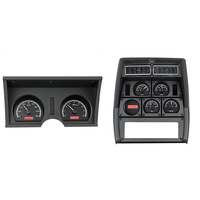 1978-82 Chevy Corvette MHX Instruments (Metric) - Black Alloy Face, Red Display