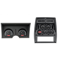 1978-82 Chevy Corvette MHX Instruments (Metric) Black Alloy Face, Red Display