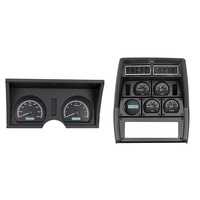 1978-82 Chevy Corvette MHX Instruments (Metric) - Black Alloy Face, White Display