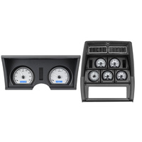 1978-82 Chevy Corvette MHX Instruments (Metric) w/Analog Clock - Silver Alloy Face, Blue Display