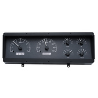 1978-88 Oldsmobile Cutlass MHX Instruments (Metric) Black Alloy Face, White Display