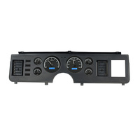 1979-86 Ford Mustang MHX Instruments (Metric) Black Alloy Face, Blue Display