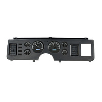 1979-86 Ford Mustang MHX Instruments (Metric) Black Alloy Face, White Display
