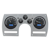 1982-89 Chevy Camaro MHX Instruments (Metric) Black Alloy Face, Blue Display