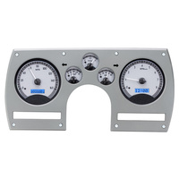 1982-89 Chevy Camaro MHX Instruments (Metric) Silver Alloy Face, Blue Display