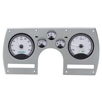 1982-89 Chevy Camaro MHX Instruments (Metric) - Silver Alloy Face, White Display