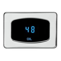 Odyssey Series Oil Pressure - Chrome Bezel, Teal Display