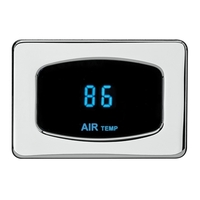 Odyssey Series Ambient Air Temperature - Brushed Satin Bezel, Teal Display