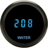 Odyssey Series II 2-1/16" 2-1/16" Water Temperature Gauge - Chrome Bezel, Teal Display