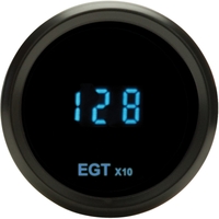 Odyssey Series II 2-1/16" Exhaust Gas Temperature Gauge - Black Bezel, Teal Display