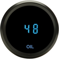 Solarix Series 2-1/16" 2-1/16" Oil Pressure Gauge - Chrome Bezel
