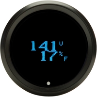 Solarix Series 2-1/16" Fuel/Volts/Oil Pressure/Water Temperature Gauge - Black Bezel