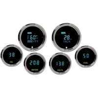 Solarix Series 6 Gauge Kit - Chrome Bezel