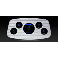 1933-1934 Ford Digital Instrument System - Complete Kit, Teal Display