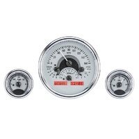 Universal Triple Round VHX Instrument in MPH - Silver Alloy Face, Red Display