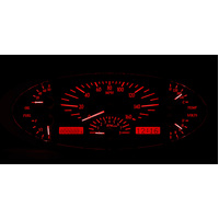 1932 Ford Car VHX Gauge - Black Alloy Face, Red Display