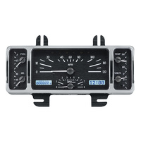 1940 Ford Car VHX Gauge - Black Alloy Face, White Display