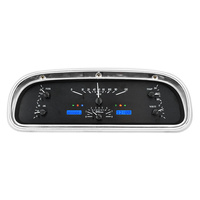 1960-63 Ford Falcon VHX System, Black Alloy Style Face, Blue Display KPH