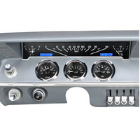 1961-1962 Chevy Impala VHX Instruments  - Black Alloy Face, Blue Display