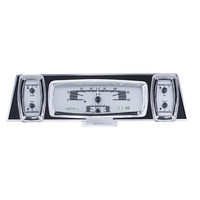 1961-63 Lincoln Continental VHX Instruments - Silver Alloy Face, White Display