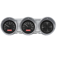 1962-63 Ford Fairlane VHX Instruments - Black Background,Red Lighting, MPH