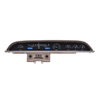 1962 Ford Galaxie VHX Instruments - Black Background,Blue Lighting, MPH