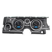 1963-65 Buick Riviera VHX Instruments - Black Alloy Face, Blue Display