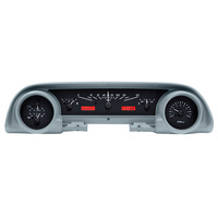 1963-64 Ford Galaxie VHX System - Black Alloy Face, Red Display