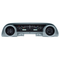 1963-64 Ford Galaxie VHX System - Black Alloy Face, White Display