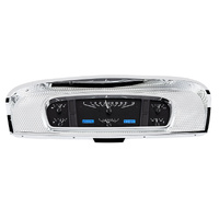 1965-66 Ford Custom Cab Pickup VHX Instruments - Black Background,Blue Lighting, MPH