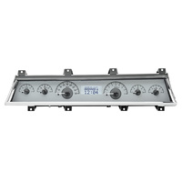 1966-67 Chevy Chevelle/El Camino VHX Instruments - Silver Alloy Face, White Display