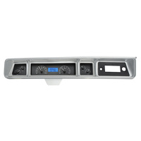 1966 Chevy Caprice/Impala VHX Instruments - Black Alloy Face, Blue Display