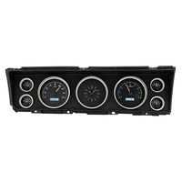 1967 Chevy Caprice/Impala VHX Instruments - Black Alloy Face, White Display