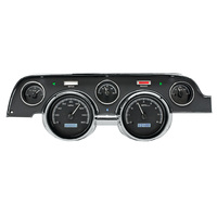 1967-68 Ford Mustang VHX Instruments - Black Alloy Face, White Display