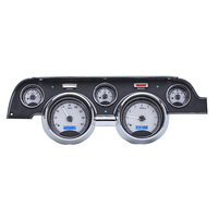 1967-68 Ford Mustang VHX Instruments - Silver Alloy Face, Blue Display