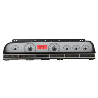 1969-70 Chevy Impala/Caprice VHX Instruments - Silver Alloy Face, Blue Display
