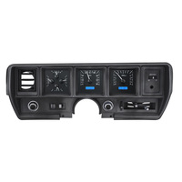 1970-72 Buick Skylark VHX Instruments - Black Alloy Face, Blue Display