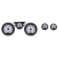 1970-81 Pontiac Firebird VHX Instruments - Silver Alloy Face, White Display