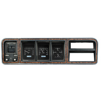 1973-79 US F100 F150 F250 F350 Ford Pickup 78-79 US Bronco - Black Alloy Face/White Display Left hand Drive Only
