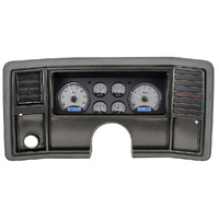 1978-88 Chevy Monte Carlo/1978-87 Chevy El Camino/Malibu/Caballero VHX Instrument System - Silver Background,Blue Lighting, MPH